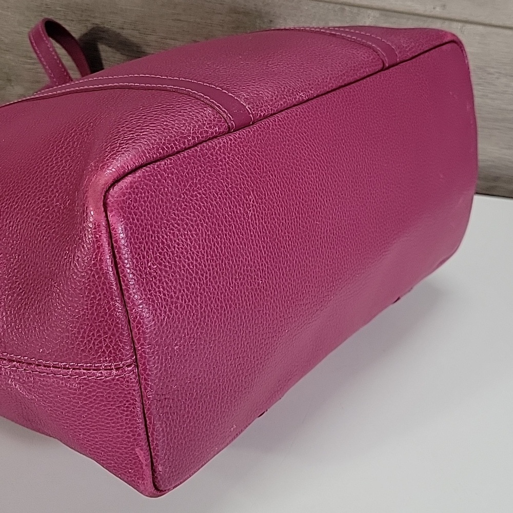 Longchamp Pink Pebbled Leather Tote - Picture 7 of 16